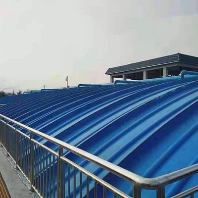 玻璃钢产地污水池除臭加盖,污水池集气罩